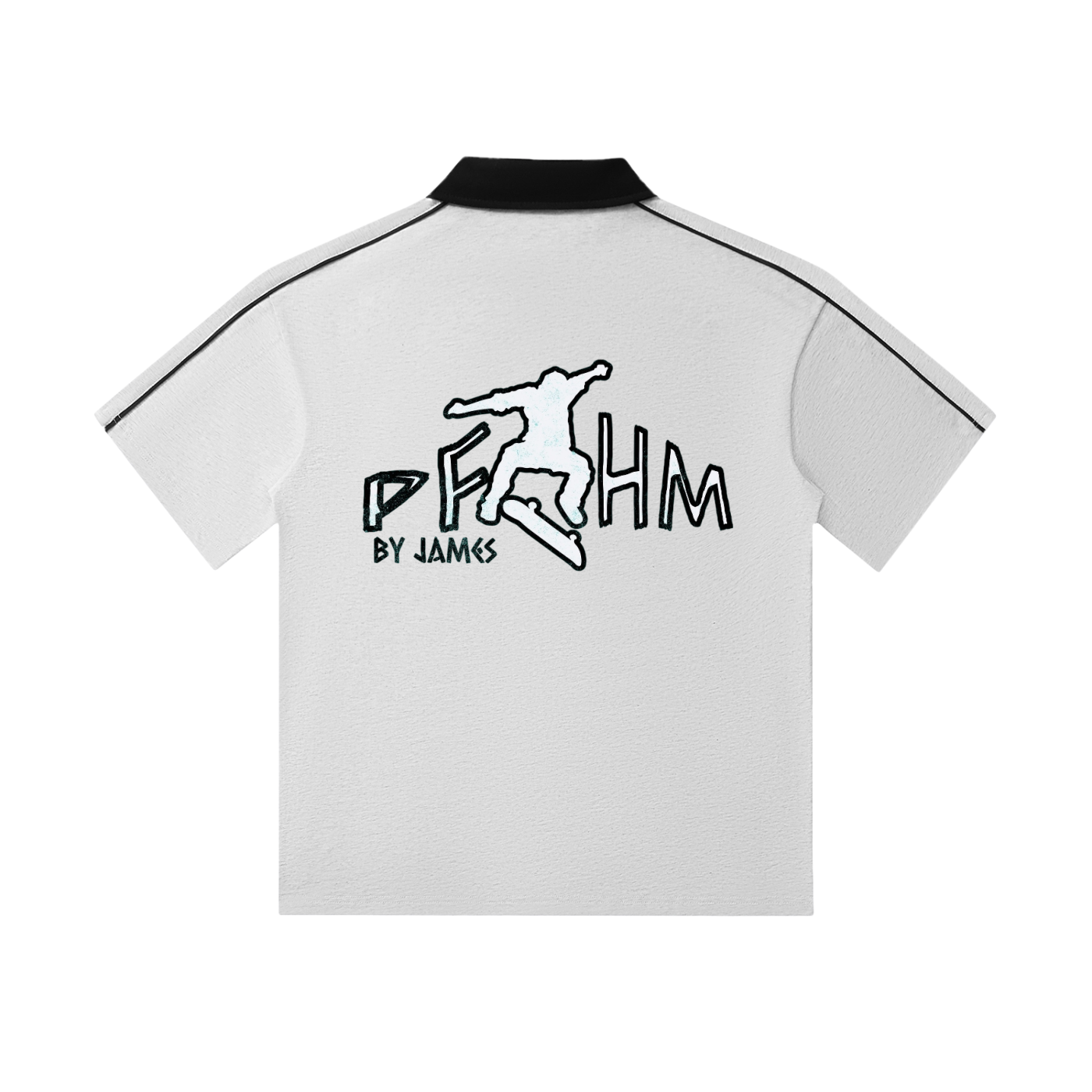 Contrast Collar Short-Sleeve Polo Shirt