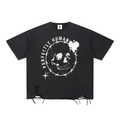 Snow Washed Raw-Hem T-Shirt